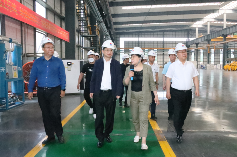 贵阳市政协副主席、清镇市委书记付涛一行到银河优越会铝业考察